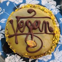 Pistachio Sacher cake 😍 at iVegan in Rome