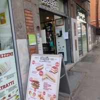 Outside at iVegan in Rome