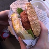 Tempeh burger 10/10!  at iVegan in Rome