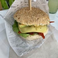 Mexico 🇲🇽 burger 🍔  at iVegan in Rome