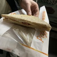 Really delicious ham sandwich  at iVegan in Rome