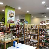 Interior of the shop at iVegan in Rome