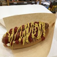Hot dog xxl at iVegan in Rome