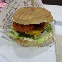 Bacon cheeseburger  at iVegan in Rome