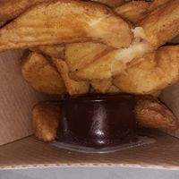 wedges and bbq sauce at Domino's Pizza - St. Gilles in Brussels