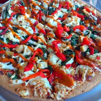 Peri peri chicken pizza at Zambelli's Pizza in North Perth