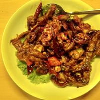 Mushroom dish at Socrates in Medan