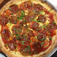 Vegan pepperoni + Chilli Jam $27.00 at Green Acre Pizza Bar in Brunswick