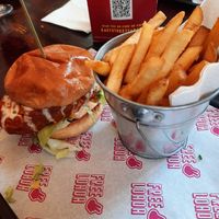 Spicy Buffalo Burger at Freeloada  in Brighton