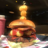 Breakfast burger  at Freeloada  in Brighton