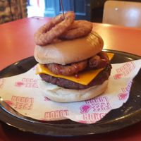 Cowgirl 1/4 burger at Freeloada  in Brighton