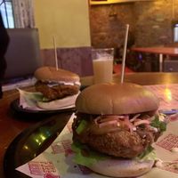 Katsu & buffalo burgers  at Freeloada  in Brighton
