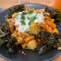 Vegetables and tempeh  at Naya Studio in Paris