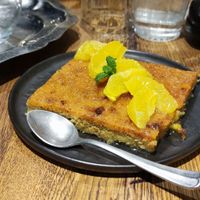 Orange cake at Naya Studio in Paris