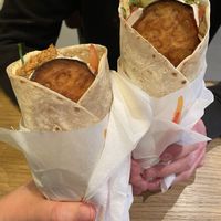 Special falafel roll at King Falafel in Oslo