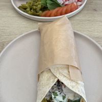 Wrap hummus + falafel al Plato  at King Falafel in Oslo