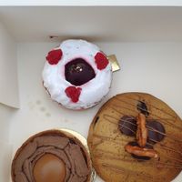 Different pastries at Chat'Pristi des Pâtisseries in Caen