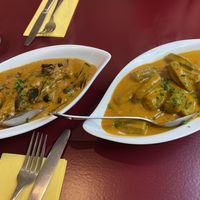Okra & Eggplant Masala  at Saraja in Eckernfoerde