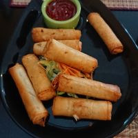 Veg Spring Roll at Thaitastic in Llandudno