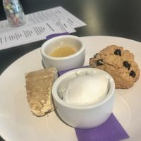 The lemon curd and coconut cream was SO good!! at Drink Me Tea Room in Tempe