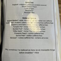   at Drink Me Tea Room in Tempe