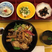 Seasonal autumn dinner set! Coincidentally vegan, but not labeled as such on the menu. at Sunroom Sakae in Nagoya