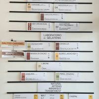 gelato menu at Mapo in Newtown