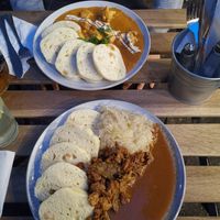 Traditional Czech food at Shromaždiště in Prague