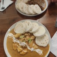 The two czech dishes - delicious! at Shromaždiště in Prague