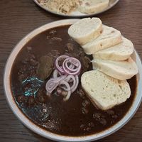 Goulash with dumplings   at Shromaždiště in Prague
