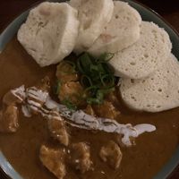 “Chicken” in paprika sauce   at Shromaždiště in Prague
