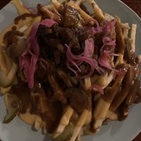 Loaded fries   at Shromaždiště in Prague