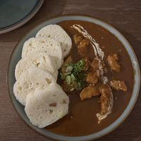 Kukurizek in paprika sauce  at Shromaždiště in Prague