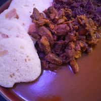 Soy meat at Shromaždiště in Prague