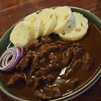 Goulash at Shromaždiště in Prague
