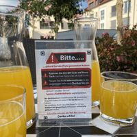 Gute Idee- online einchecken.... at Cafe Floh in Deggendorf