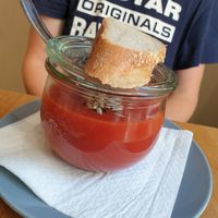 Tomato soup at Kaffeesack in Baden Baden