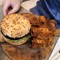Veggie burgers - 17euros at Season Marais in Paris