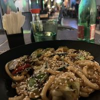 Udon veggie bowl with teriyaki  at Panda Sushi in Zadar