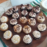 Assorted cupcakes at Peace Love Coffee in St Charles