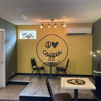 Cute dining  at Peace Love Coffee in St Charles