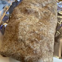 Felafel burger with hummus in a whole wheat wrap at Troy Grille in Kent