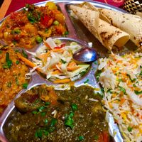 Vegan Thali at Tandoor in Vienna