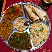 Vegan Thali at Tandoor in Vienna