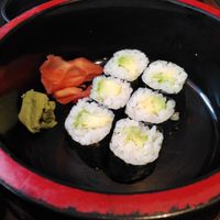 avocado makis at Anata in Brussels