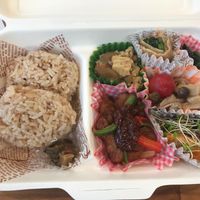 Lunch bento set at Naramachi Vegan Nabi in Nara