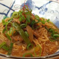 House-made ramen at Naramachi Vegan Nabi in Nara