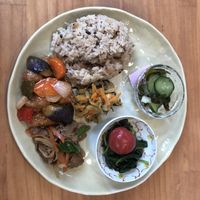 Lunch plate  at Naramachi Vegan Nabi in Nara