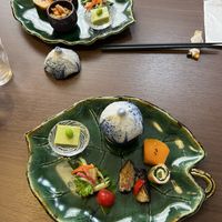 First coursee  at Naramachi Vegan Nabi in Nara