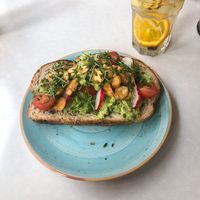Avocado toast  at Wadapartja Zuiderdiep in Groningen
